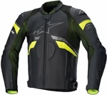 Alpinestars GP Plus R V3 Rideknit Leather Jacket Black/Yellow Fluo 56 Kožená bunda