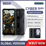 HOTWAV Cyber 9 Pro Rugged Smartphone Helio P60 8GB 128GB Mobile Phone 6.3" Android 11 Cellphone 48MP+5MP+2MP Rear Camera 7500mAh