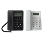 2023 New Desktop Corded Landline Phone VTC-500 LCD Display Fixed Telephone Big Button for Elderly Seniors Phone for Home Elderly