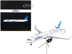 Airbus A321neo Commercial Aircraft "JetBlue Airways" White with Blue Tail "Gemini 200" Series 1/200 Diecast Model Airplane by GeminiJets