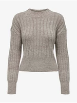 Light brown women's sweater ONLY Agnes - Women