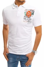 White polo shirts with Dstreet print