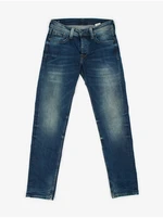 Dark blue men straight fit jeans Pepe Jeans Kingston - Men