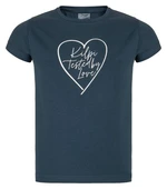 Girls' cotton T-shirt ALBION-JG DARK BLUE