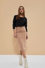 Sweatshirt skirt - beige