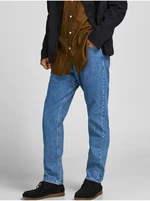Blue Mens Straight Fit Jeans Jack & Jones Chris - Men