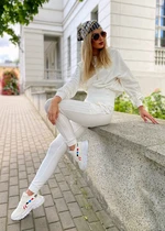 White sports pants Cocomore cmgSD1226.R01