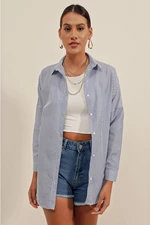 Bigdart 3900 Oversize Long Basic Shirt - C. Navy.