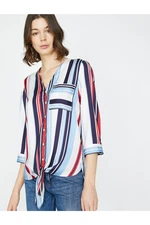Koton Blouse - Dunkelblau - Regular fit