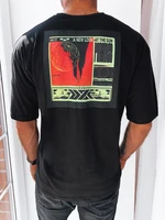 Men's T-shirt with black print Dstreet