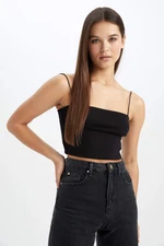 DEFACTO Coool Skinny Fit Cotton Crop Top with Rope Strap