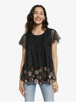 Black Desigual TS Norte Womens T-Shirt - Women
