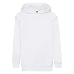 White children's sweatshirt Classic kangaroo Fruit of the Loom