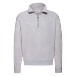 Grey Men's Sweatshirt Zip Neck Sweat Fruit of the Loom