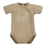 Pinokio Kids's Free Soul Shortsleeve Buttoned Bodysuit