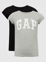 Kids T-shirts with logo GAP, 2pcs - Girls