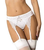 Garter belt Scarlet / PPN - white