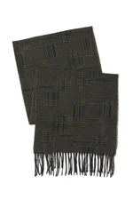 AC&Co / Altınyıldız Classics Men's Khaki-black Patterned Scarf