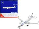 Airbus A321neo Commercial Aircraft "Ural Airlines" White with Blue Tail 1/400 Diecast Model Airplane by GeminiJets