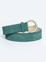 Big Star Woman's Belt Belt 240049 Light green Natural Leather-304