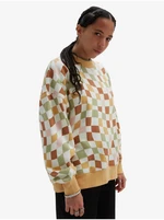 White and yellow ladies checkered sweatshirt VANS Club Slouchy - Ladies White and yellow ladies checkered sweatshirt VANS Club Slouchy - Ladies
