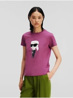 Purple women's T-shirt KARL LAGERFELD - Women