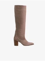 Women's brown suede heeled boots Högl Dress Up - Women
