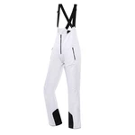 Women's Softshell Ski Pants ALPINE PRO GERANA white