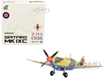 Supermarine Spitfire MK IXC Fighter Aircraft "Royal Air Force Ldr. Stanislav Skalsk Polish Combat Team North Africa" (1943) 1/72 Diecast Model by JC