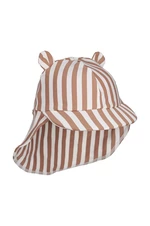Detská čiapka Liewood béžová farba, vzorovaná