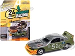 1990s Ford Mustang Race Car 51 Military Green and Dark Silver Metallic "Old Crows" "24 Hours of Lemons" Limited Edition to 4740 pieces Worldwide "Str