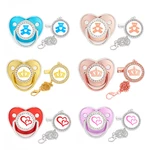 3 patterns Name Initials Baby Pacifiers Clip Toddler Nipple Luxury Bling Letter Infant Nipple Boy Girl Baby Accessories BPA Free