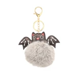 Halloween Keychain Plush Ball Keyring Plush Bag Charm for Women Girl