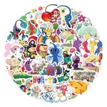 10/50Pcscolorful Cute Pikmin Graffiti Stickers Guitar Skateboard Computer Cartoon Game Stickers for Kids Gifts Wholesale