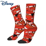 Lightning McQueen Collage Socks Men's Women's Funny Happy Cars Disney Socks Novelty Spring Summer Autumn Winter Socks Gift