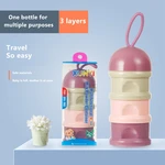 Baby Formula Milk Storage Formula Dispenser Portable Formula Container Non-Spill Stackable Milk Power Container for Travel