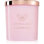 Crystallove Crystalized Scented Candle Rose Quartz & Rose vonná sviečka 220 g