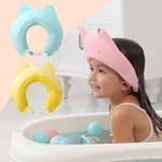 Baby Shampoo Cap Adjustable Childrens Shower Hat Waterproof Kids Bath Visor Cute Infant Wash Hair Shield for Eye Protection