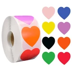 500 Pcs/Roll Chroma Labels Stickers Color Code Dot Labels Stickers 1 Inch Round Red, ,Yellow,Blue,Pink,Black,Stationery Stickers