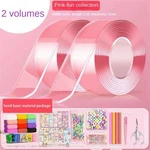 1Set DIY Blow Bubble Nano Tape Double Sided Tape Sticky Ball Tape DIY Crafts Tape Nano Tape