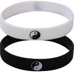 2 Pcs Sports Tai Chi Bracelet Lovers Silicone Bracelets Men Silica Gel Yin Yang Jewelry