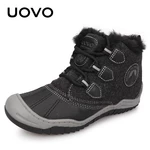 2023 UOVO New Arrival Winter Fashion Children Warm Snow Boots Boys and Girls Shoes With Plush Lining #29-36