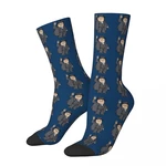 Winston Churchill Socks Harajuku Sweat Absorbing Stockings All Season Long Socks Accessories for Man's Woman's Christmas Gifts