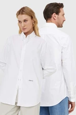 Bavlnená košeľa Mercer Amsterdam The Oxford biela farba, regular, s golierom button-down, MEAP241005