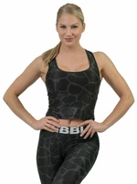 Nebbia Nature Inspired Sporty Crop Top Racer Back Black L Tricouri de fitness