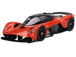 Aston Martin Valkyrie Maximum Orange with Black Top 1/18 Model Car by Top Speed