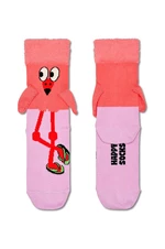 Detské ponožky Happy Socks Kids Flamingo Sock ružová farba