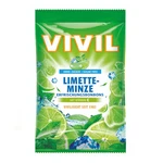 VIVIL Limetka peprmint a vitamín C drops bez cukru 120g