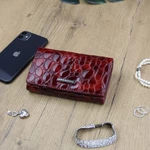 Dámská kožená peněženka červená - Gregorio Talia