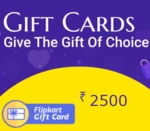 Flipkart ₹2500 Gift Card IN